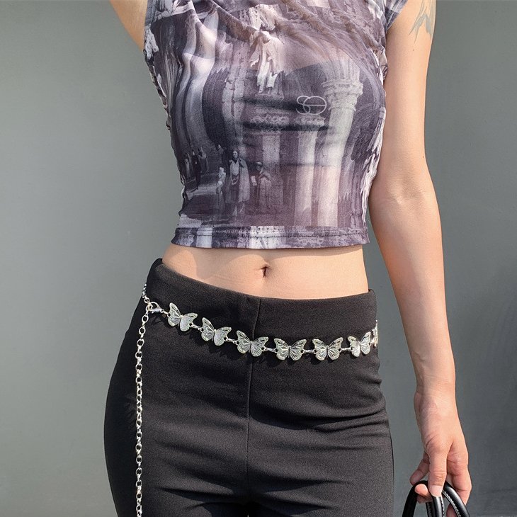 New Fashion Stainless Gold Silver ladies dress Chain Waist Belt For Women Body Chain Metal Belt Bikini Chain for Beach Party