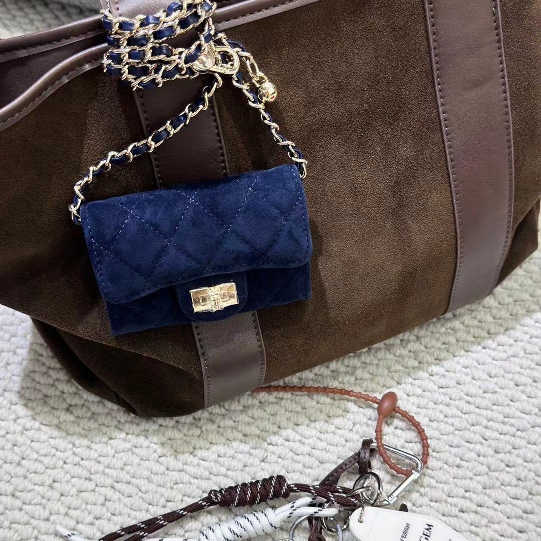 Womens Leather Bags Genuine Leather Wallet With Chain Belt Bag Suede Bags For Women
