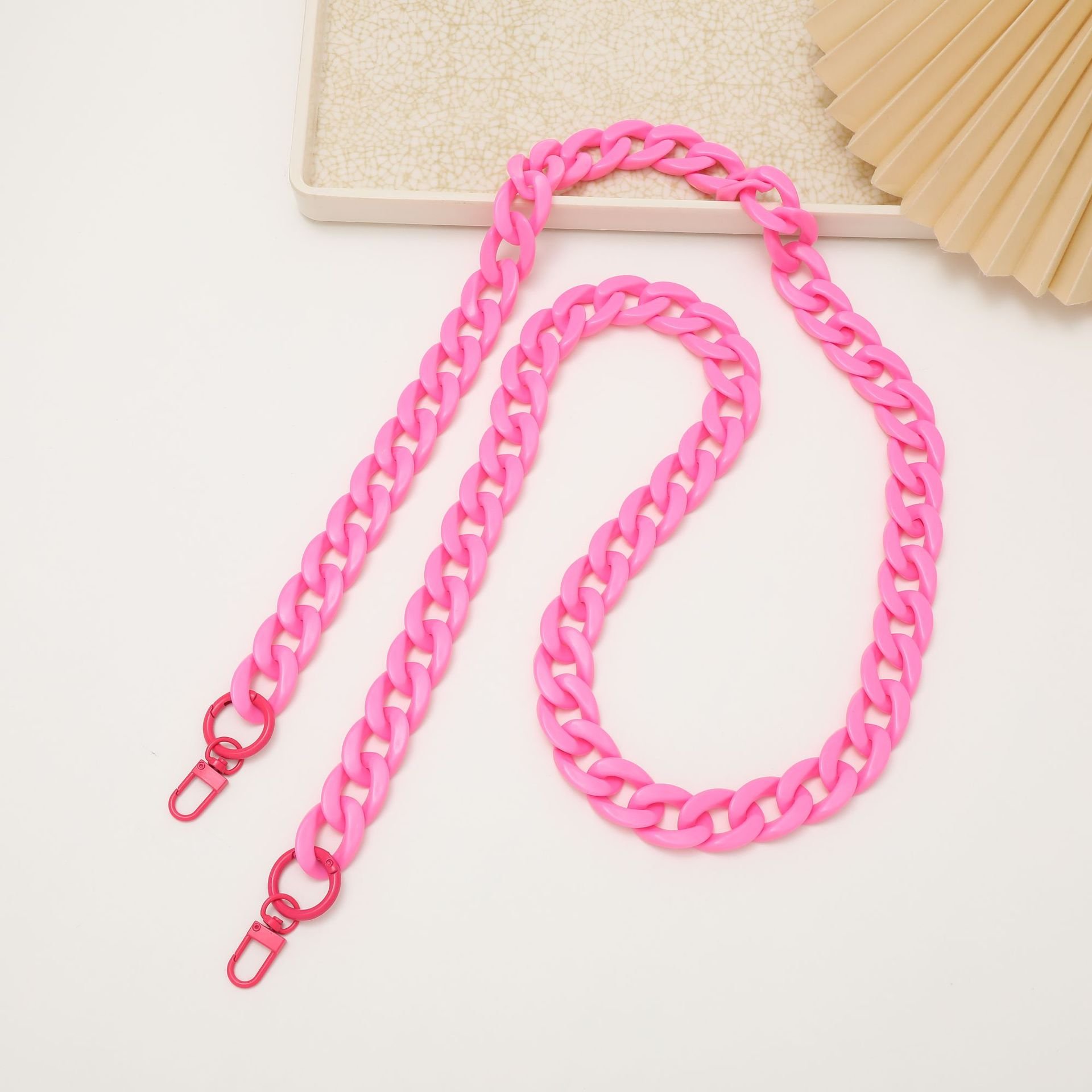 Summer Acrylic Mobile Phone Chains Lanyard Bag Chunky Acrylic Phone Crossbody Strap 120cm Women