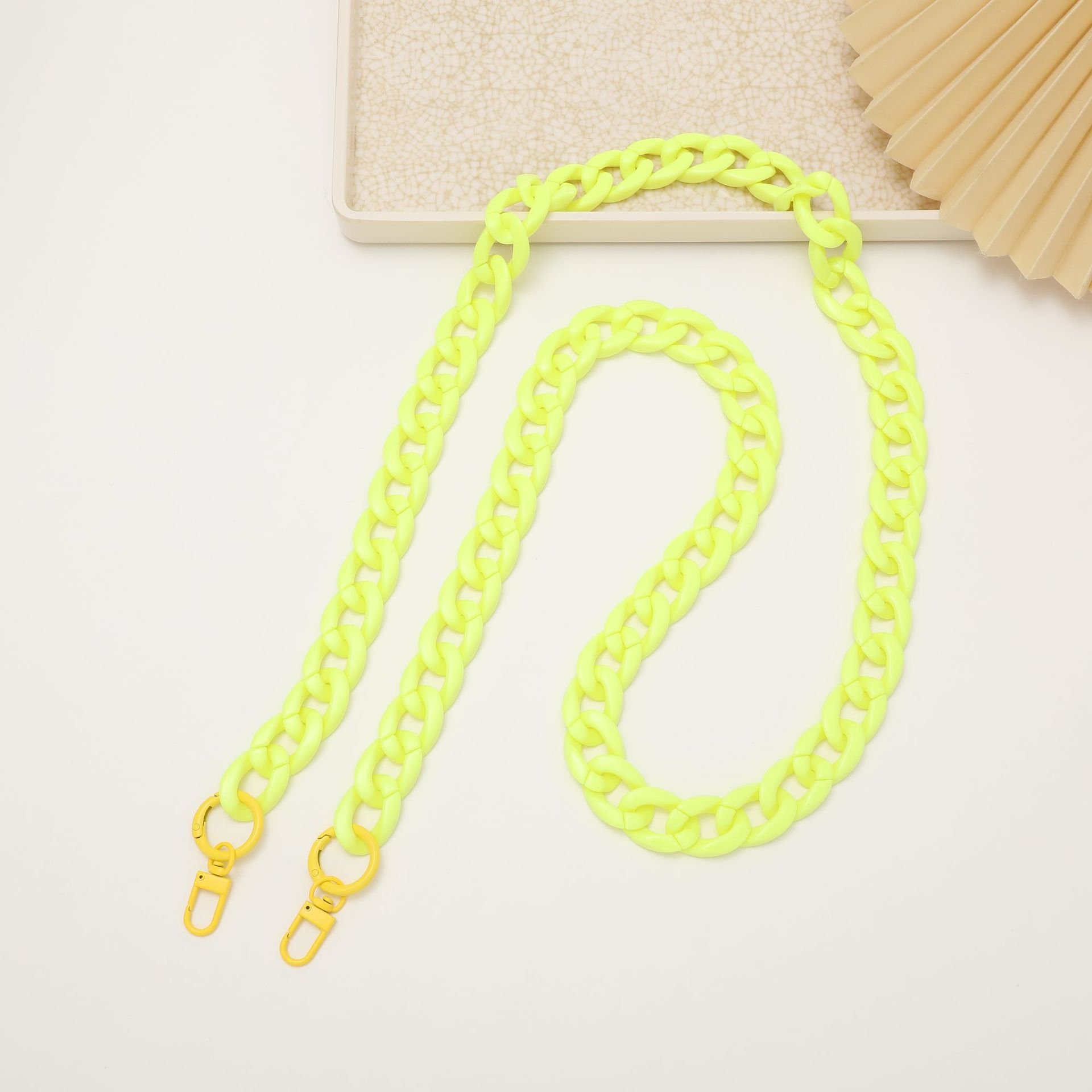 Summer Acrylic Mobile Phone Chains Lanyard Bag Chunky Acrylic Phone Crossbody Strap 120cm Women