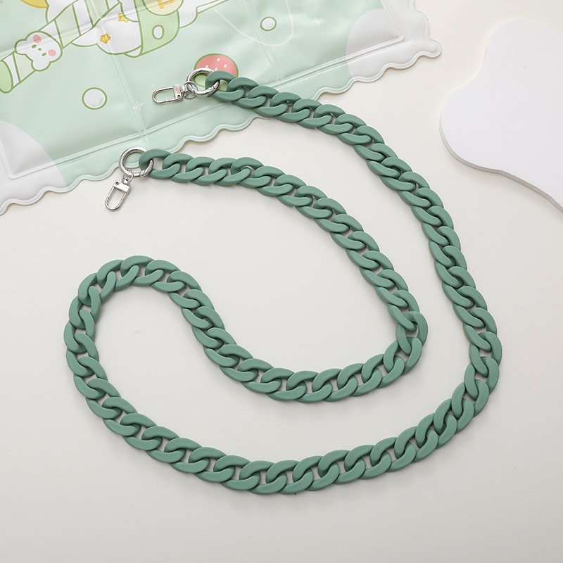 Summer Acrylic Mobile Phone Chains Lanyard Bag Chunky Acrylic Phone Crossbody Strap 120cm Women