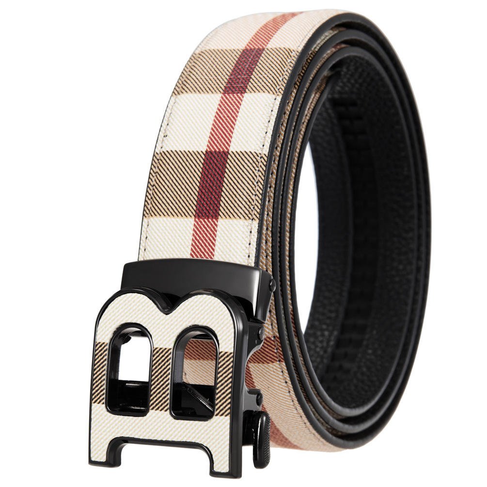 PU Leather Belt Men Professional Best Price Customize Letter Buckle Belt For Sale Genuine Leather Belts