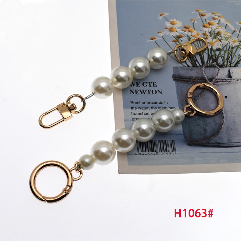 Pearl chain belt bag chain connector purse chain spring gate rings DIY Handles Bag Belt replacement Shoulder Strap