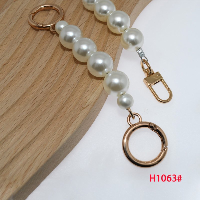 Pearl chain belt bag chain connector purse chain spring gate rings DIY Handles Bag Belt replacement Shoulder Strap