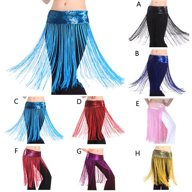 Bestdance Belly Dance Sequins Waist Chain Belt Dance Dress Belt Women Children Girdle Belt