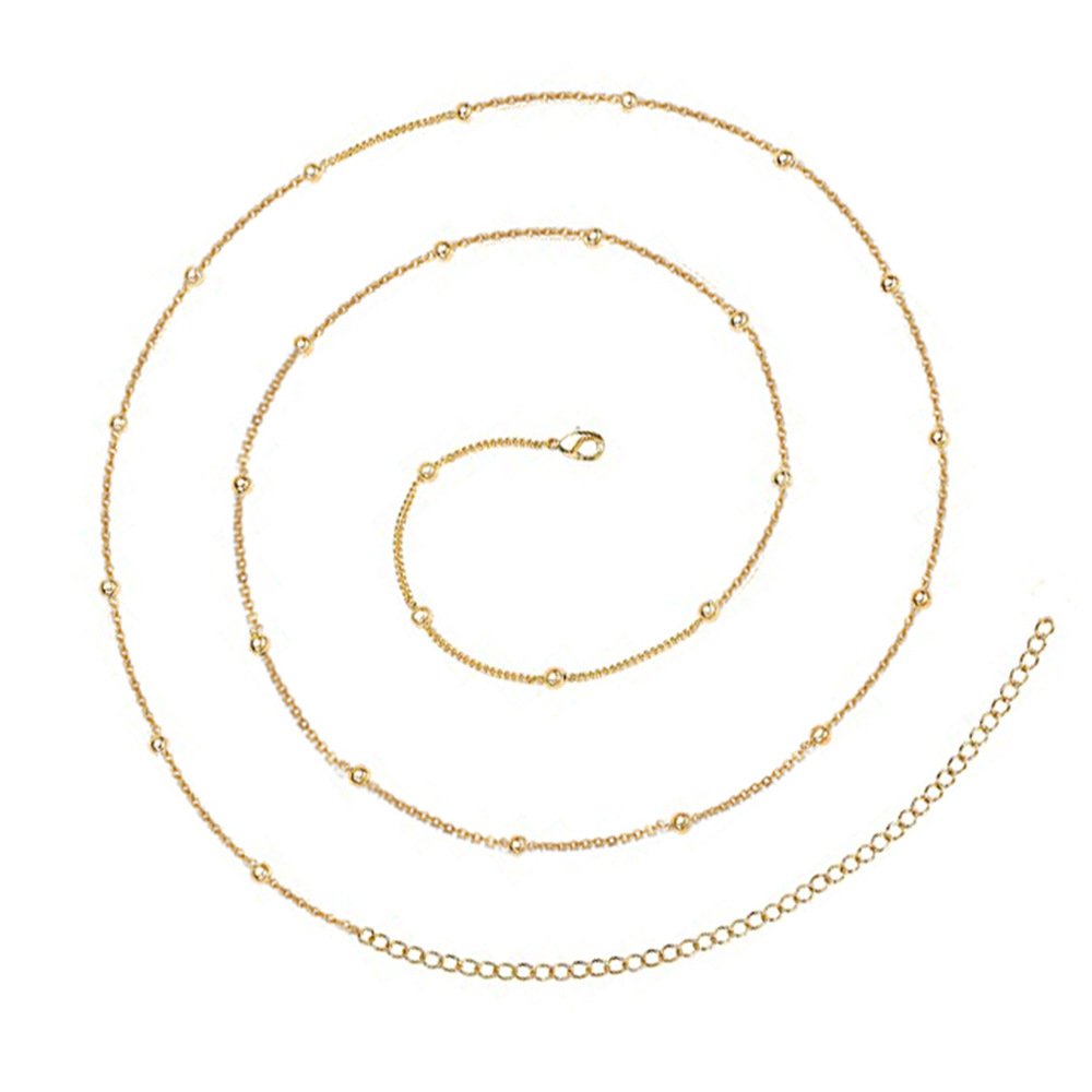 New Arrival Rhinestone Ladies Waist Chain Delicacy Stainless Steel Waist Chain Waterproof Crystal Body Chain for Women Girls