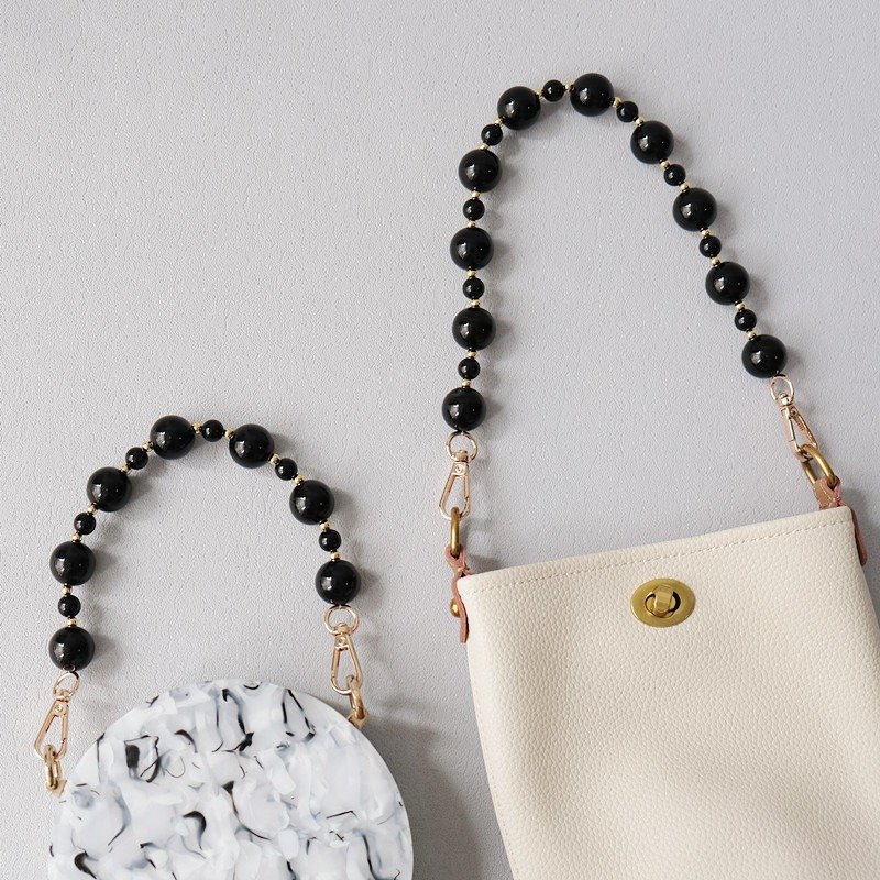 Acrylic Beads Phone Wrist Strap Jewelry Fashionable Beaded Mobile Phone Bracelet 2 Hooks Shoulder Bag Strap Phone Case Chain