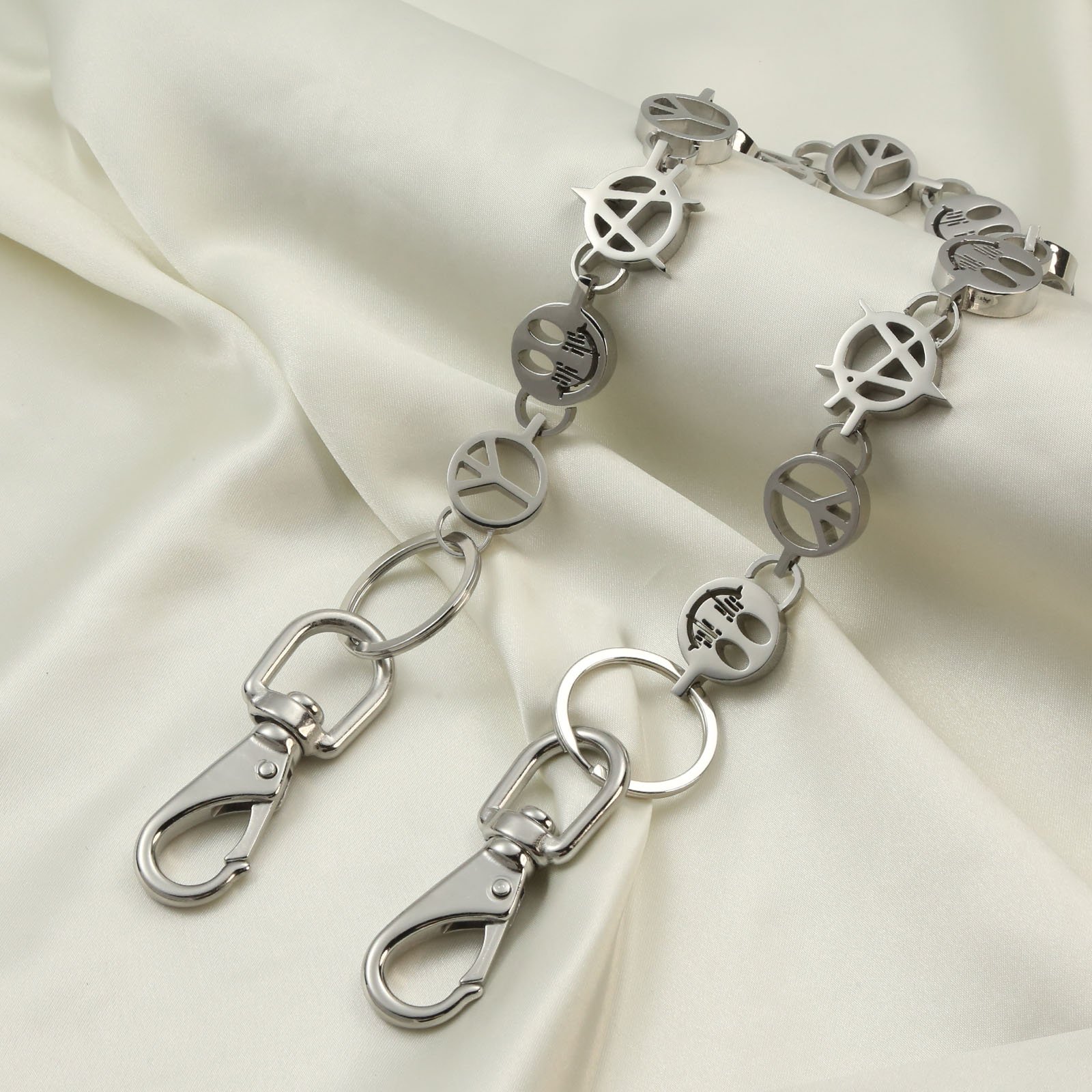 Stainless Steel Customized Pant Chain Fashion Punk Wallet Chain Hip Hop Denim Chain