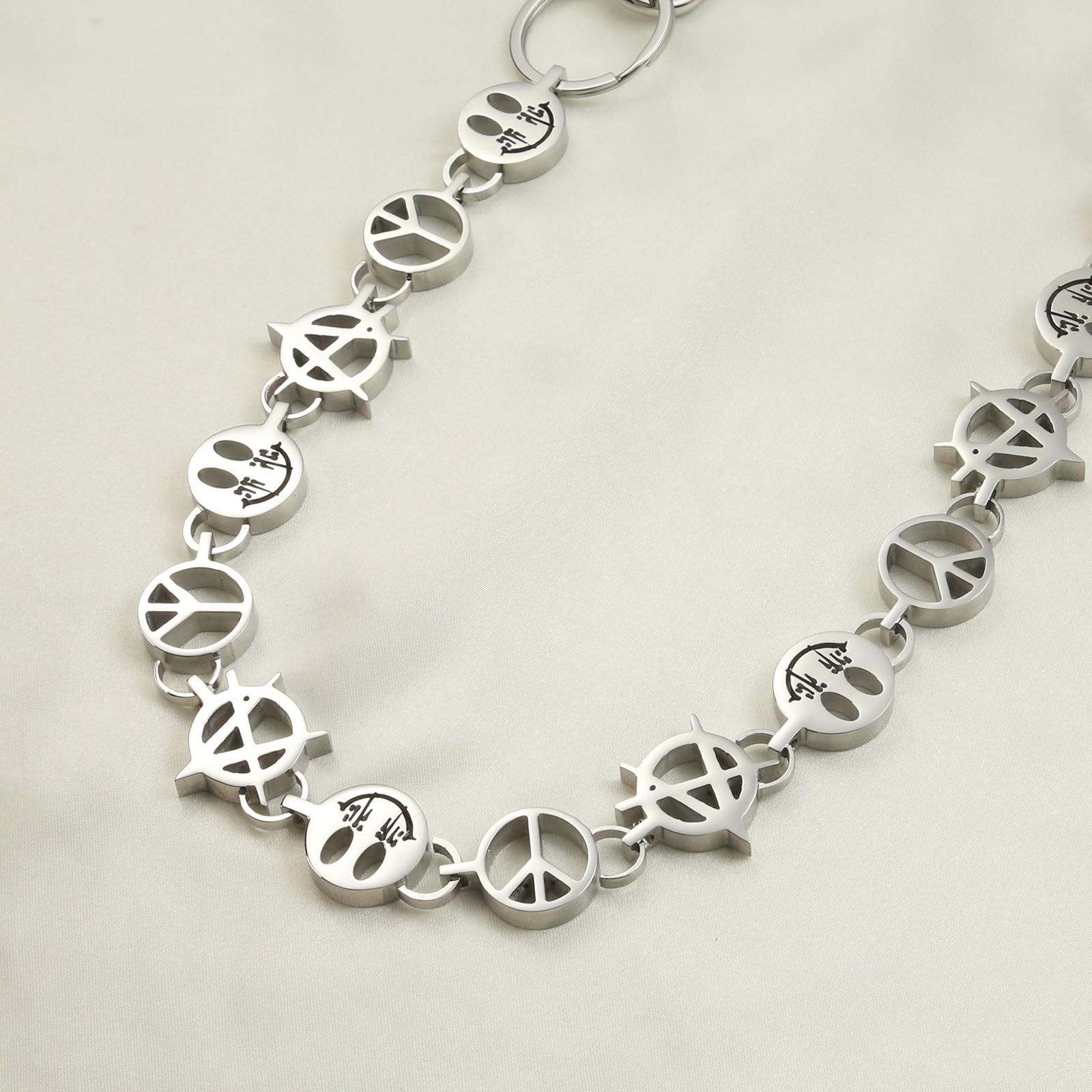 Stainless Steel Customized Pant Chain Fashion Punk Wallet Chain Hip Hop Denim Chain
