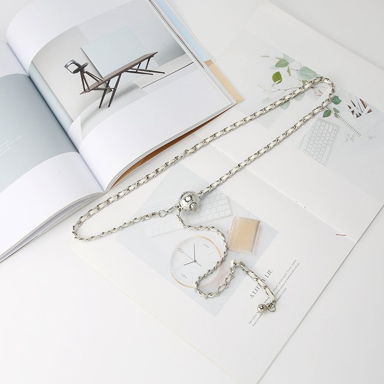Fashion Chain Belt For Women Metal Waist Chain Female Dress Jeans Decoration Waistband