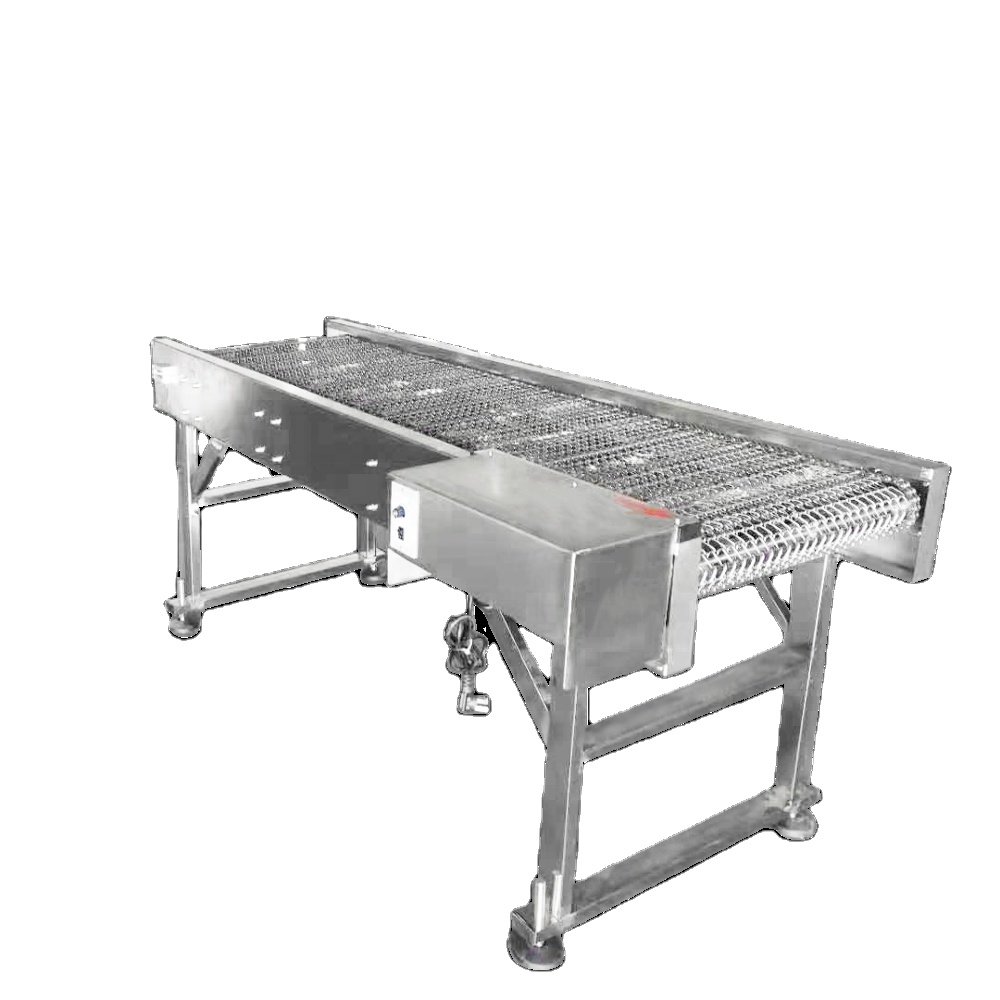 stainless steel industrial chain conveyor with fan