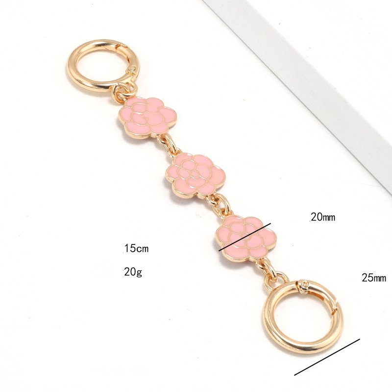 2022 New fashion Camellia metal shoulder strap spliced chain extender lengthening handbag chain bag chain for bag