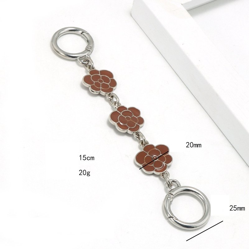 2022 New fashion Camellia metal shoulder strap spliced chain extender lengthening handbag chain bag chain for bag