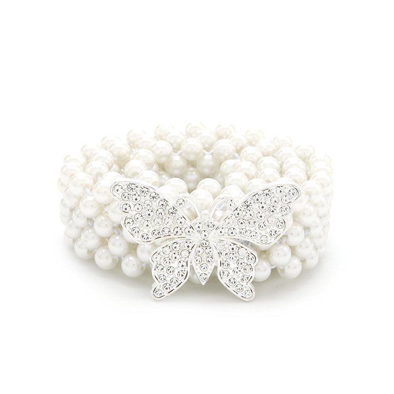 Factory Wholesale Women Belt Dress Pearl Waist Belt Lady Beads Belts