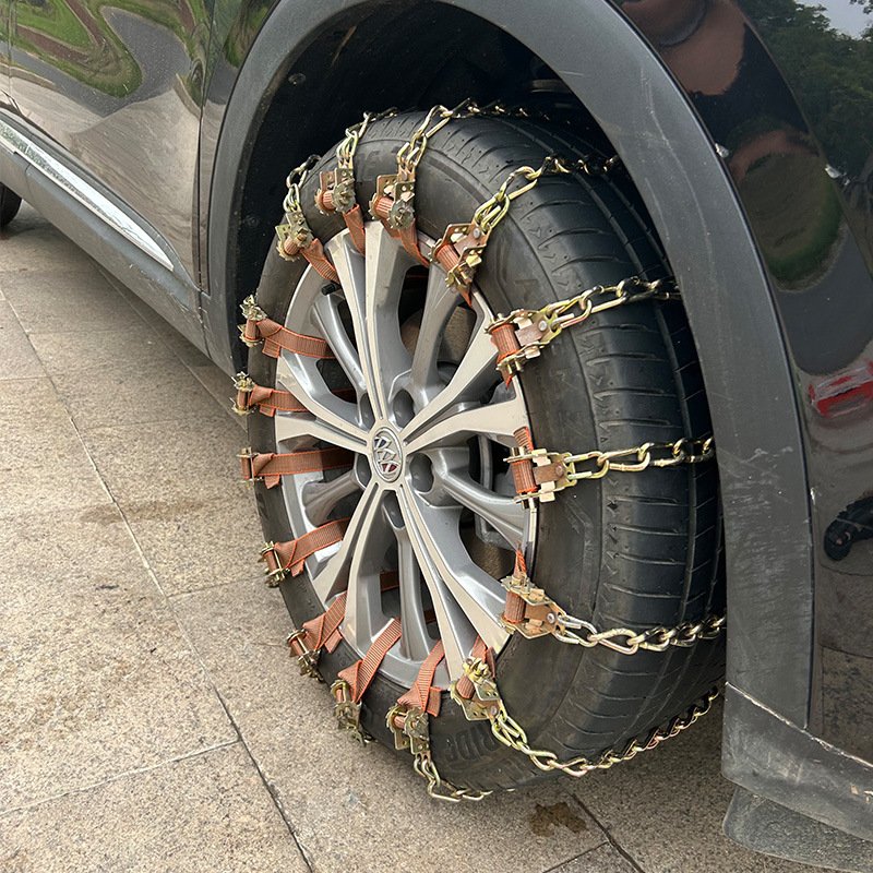Steel anti-skid chain all-season durable car tyre slush car wheel tyre anti-skid belt chain