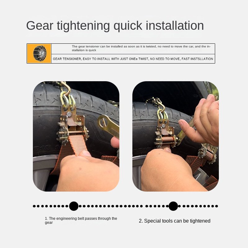 Steel anti-skid chain all-season durable car tyre slush car wheel tyre anti-skid belt chain
