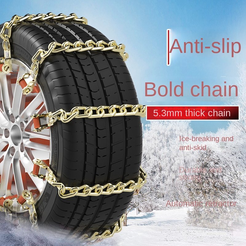 Steel anti-skid chain all-season durable car tyre slush car wheel tyre anti-skid belt chain