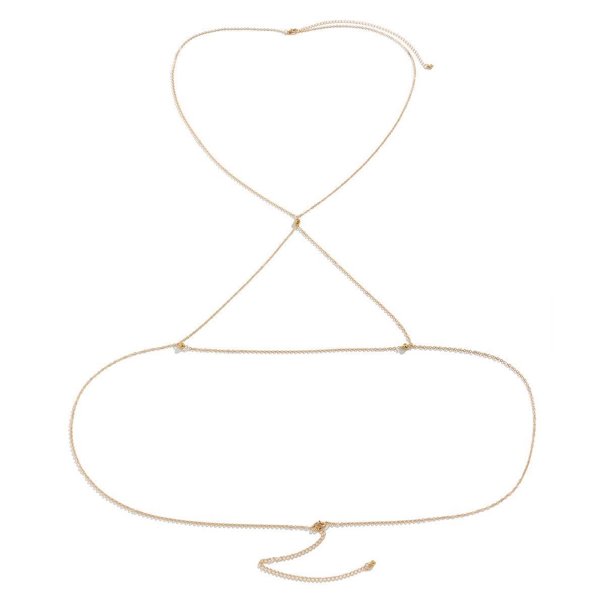 2022 Sexy Waist Chain Belt Women Waist Gold Plated Body Chains Lingerie Cross Body Chain Jewelry