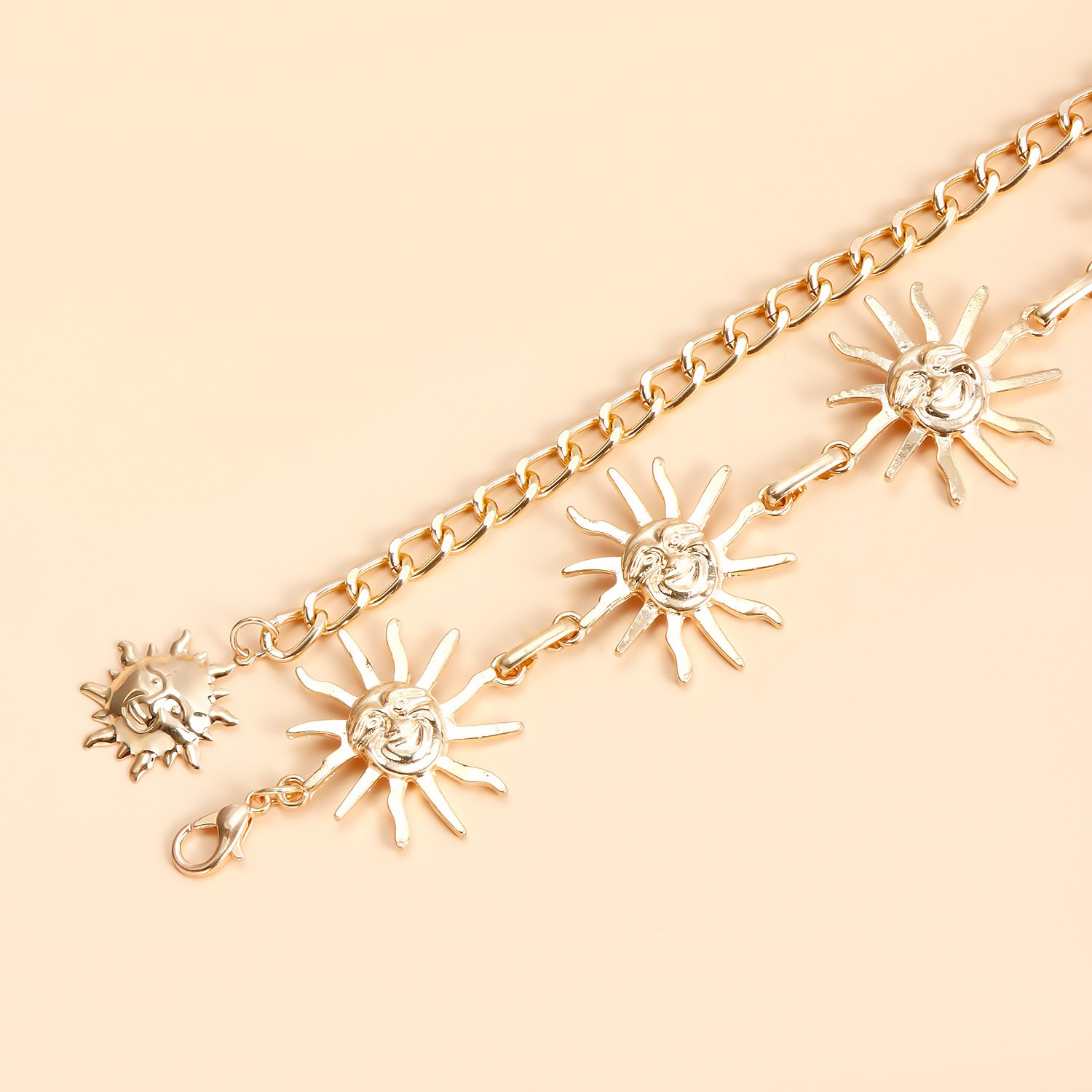 High Quality Vintage Metal Punk Gold Waist Chain Fashion Belt Chain Jewelry Waist Chain For Women