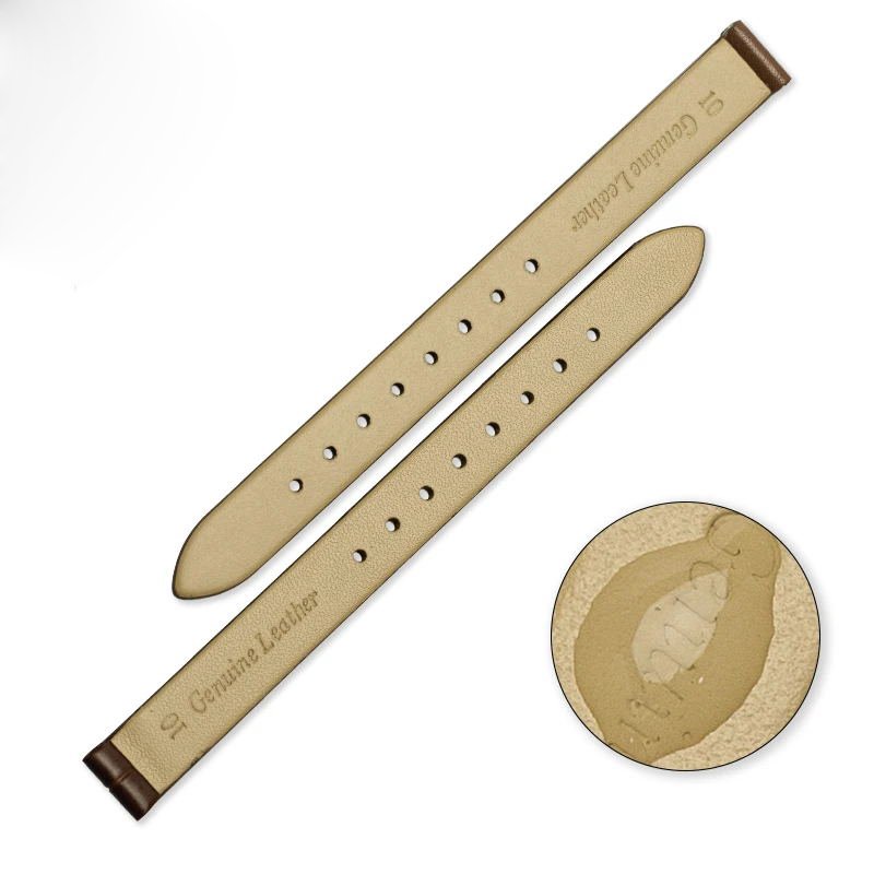 Small Green Watch Band Women's Leather Strap Steel Belt instead of Watch Chain