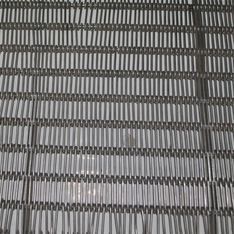304 316 Stainless Steel Wire Mesh Conveyor Belts Eye Link Wire Mesh Conveyor Belt Used For Food Cooling