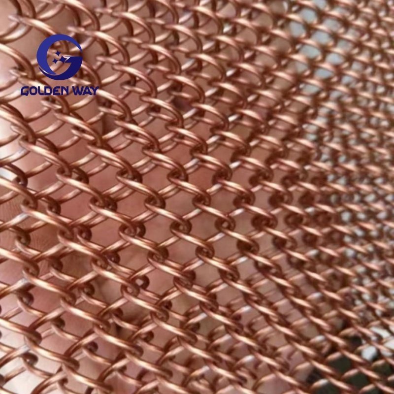 Well-made Cheap And Fine Coil Drapery Metal Spiral Wire Decorative Mesh For Architectural Curtain Wall