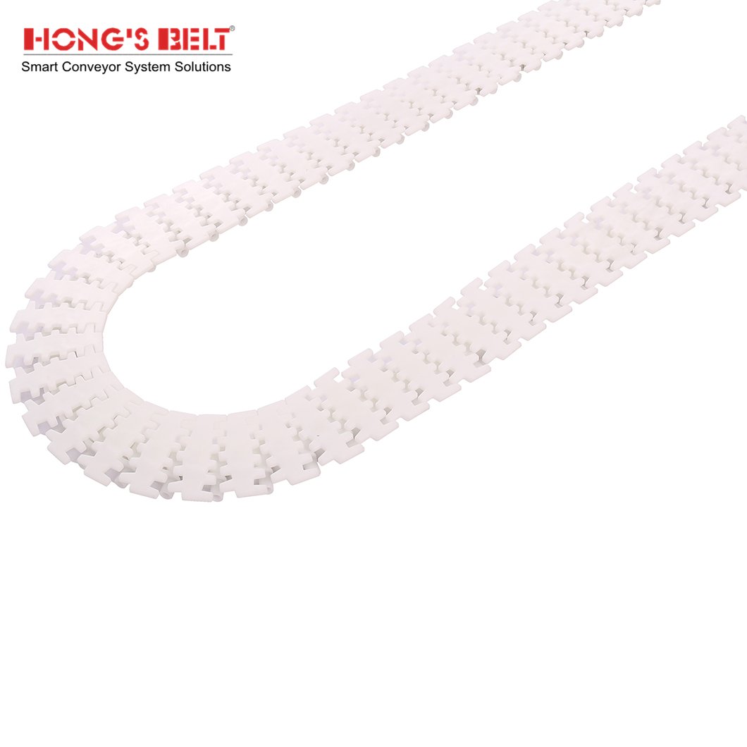 Hongsbelt HS-7100-83 width 83mm Plastic Flat Top multi flex chain For multi flex chain conveyor