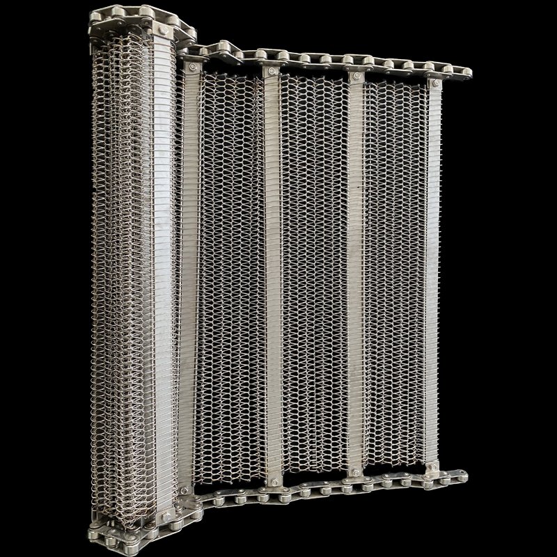 Customized 304 316 316L Stainless Steel Chain Link spiral wire mesh conveyor belt for baking