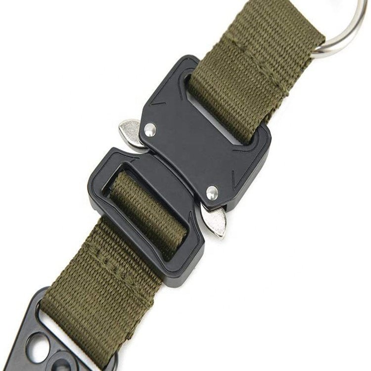 Tactical Gear Keychain Clip Key Chains for Mens Keychain Tactical Accessories Nylon Belt Keychain Tactical Key Chain