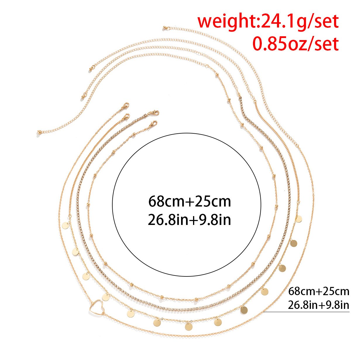 Body Chain Sexy Multilayer Tassel Sequined Metal Waist Chain Tassel Thin Chain