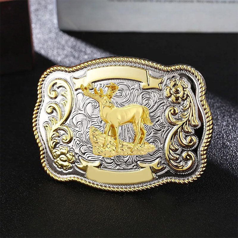 Wholesales Custom Metal Large Western Cowboy Belt Buckles Hebillas Vaqueras Para Cinturones For Men