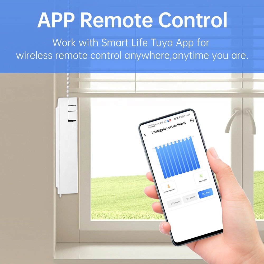 Chain Roller Blinds Wifi Battery Zigbee Solar Powered Smart Blind Motor Bead Pulling Motor Blind Smart Curtain Motorized Roller