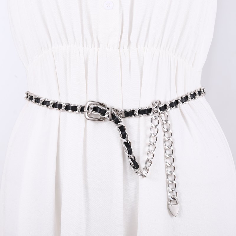 2023 New Design Hot sale Fast Shipping Metal Waist Chain for women dresses and Pants Jeans woman belt suits big waist size