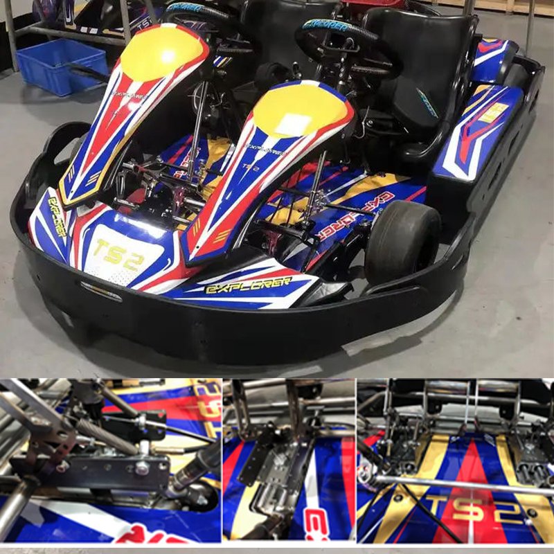 Factory 200cc Cheap Racing Go Kart Amusement Park Two Seat Go Kart