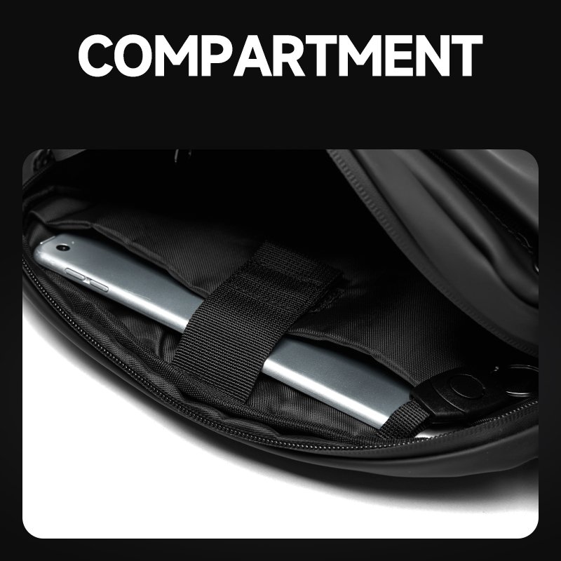 MOYYI Large Capacity Causal Leather Crossbody Bag for Men Waterproof Sport Men's Waist Bag Fashion Travel Fanny Packs Hiking Gym