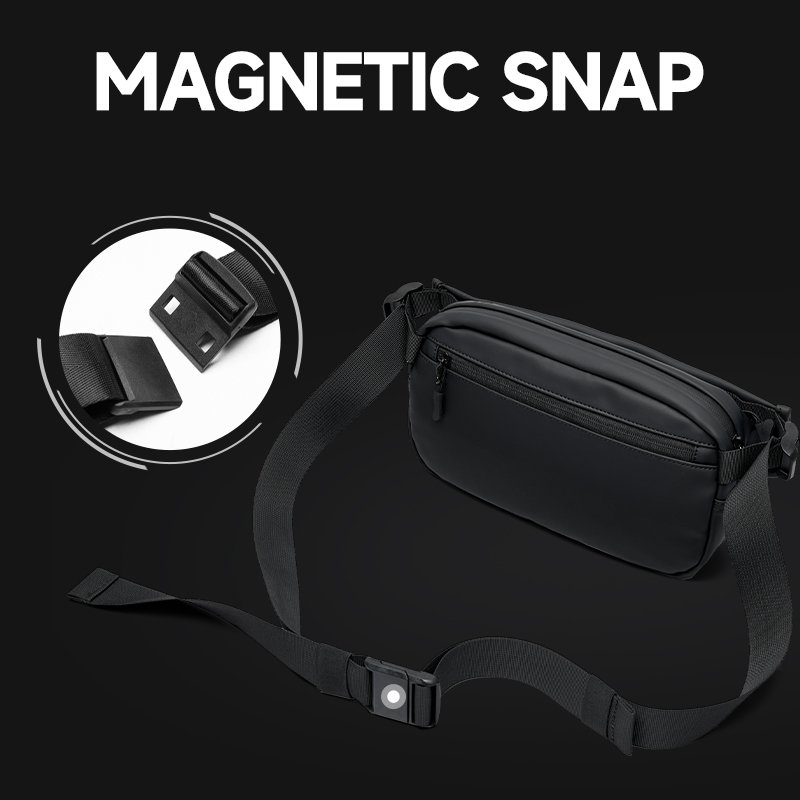 MOYYI Large Capacity Causal Leather Crossbody Bag for Men Waterproof Sport Men's Waist Bag Fashion Travel Fanny Packs Hiking Gym