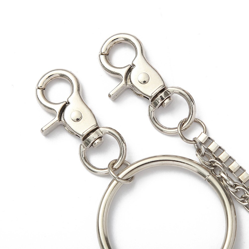 Metal Retro Pant Chain Feather Cross Element Decorative Double-Layer Combination Pant Punk Waist Chain