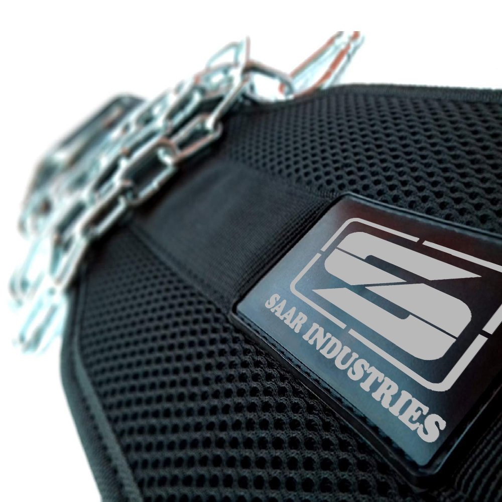 Weightlifting Gym Fitness Accessories Exercise Neoprene Dipping Belt With Heavy Strong Steel Chain