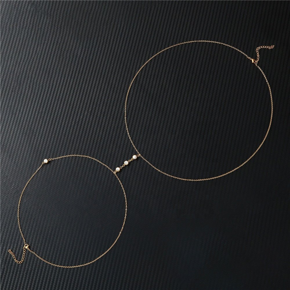 Cross Long Bra Chain Waist Pant Crystal Stone Stainless Steel kidney Girls Charm Belt Body Jewelry Sexy Belly Steel Body Chain