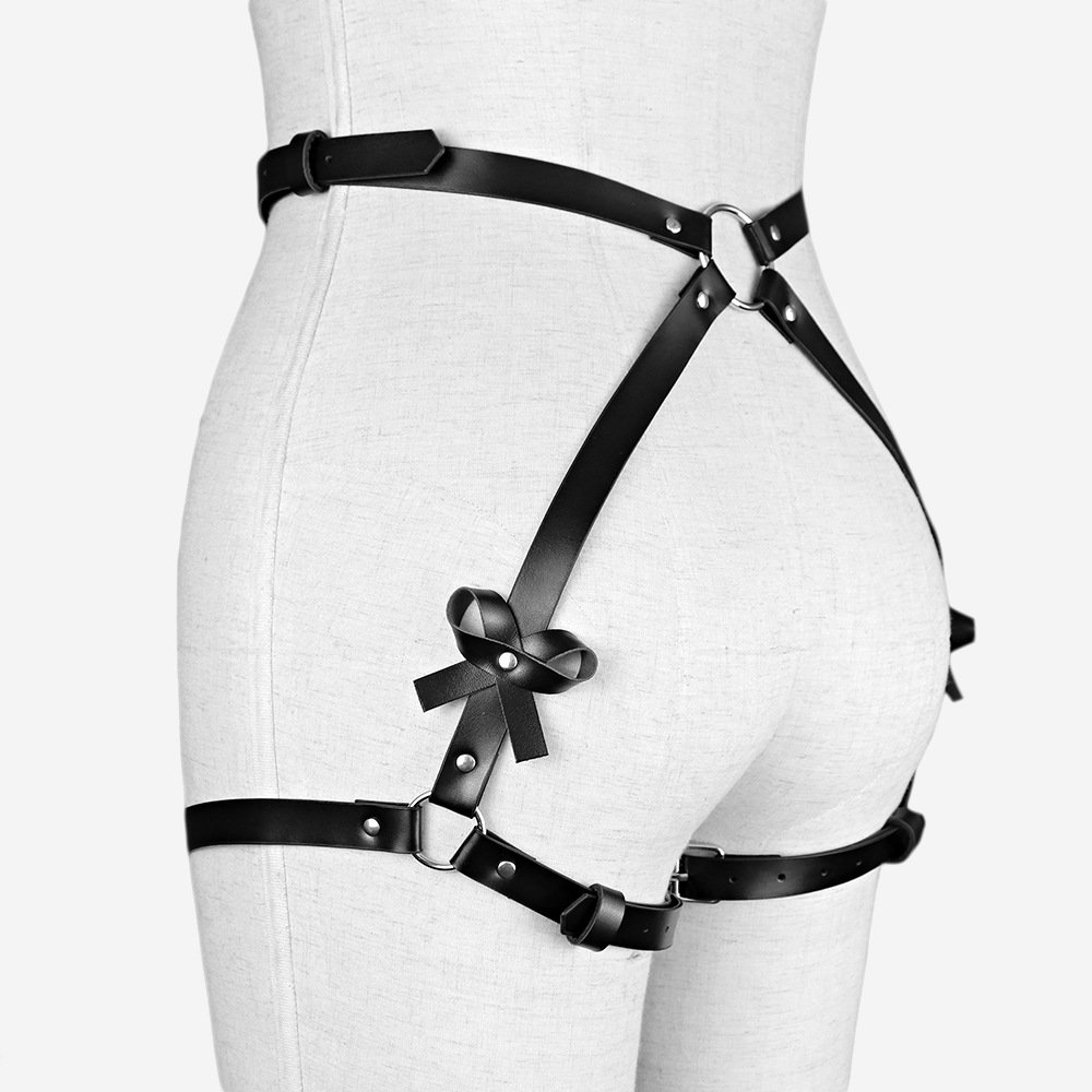 New Design Leather Bondage Clothing For BDSM Tools High Quality Sexy Toy Couple Flirting Kit Leather panties sexy chain belt