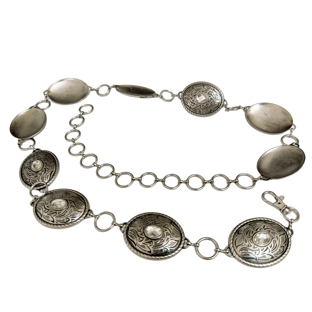 Women's retro patterned metal belt chain versatile dress accessories, high-end dress belt suitable for parties