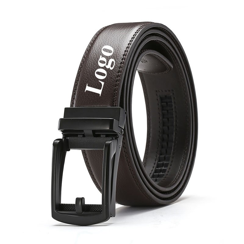 Factory Customized Logo Luxury Business Full Grain Strap Buckle Genuine Leather Belt Cowhide Leather Belts for Men