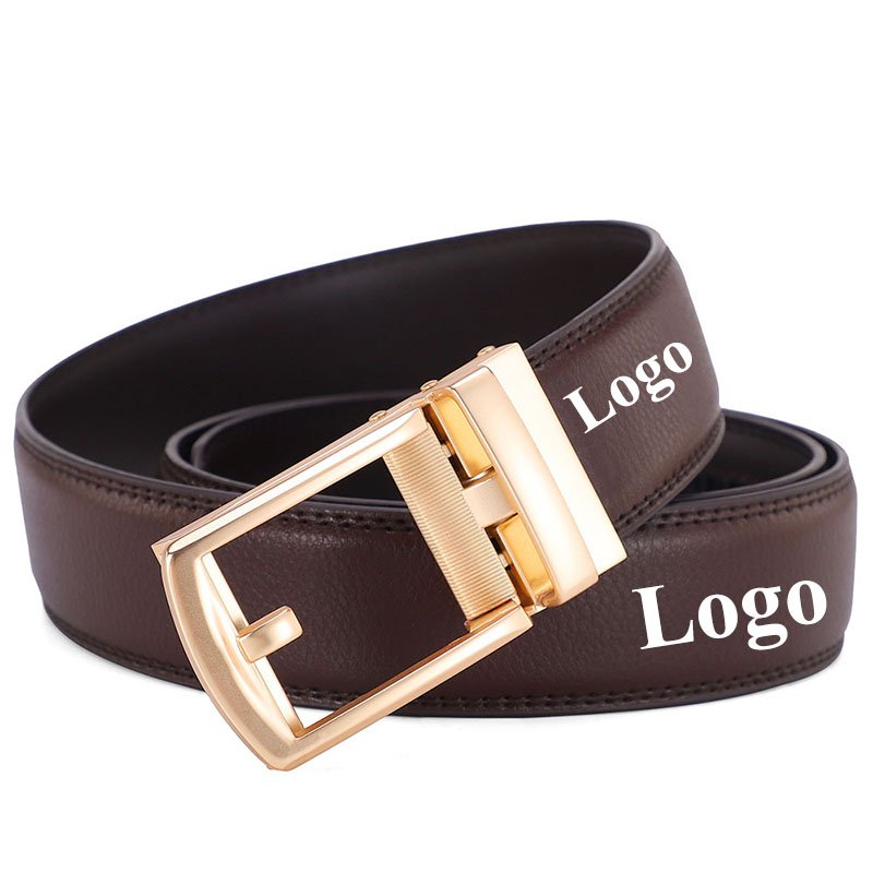 Factory Customized Logo Luxury Business Full Grain Strap Buckle Genuine Leather Belt Cowhide Leather Belts for Men