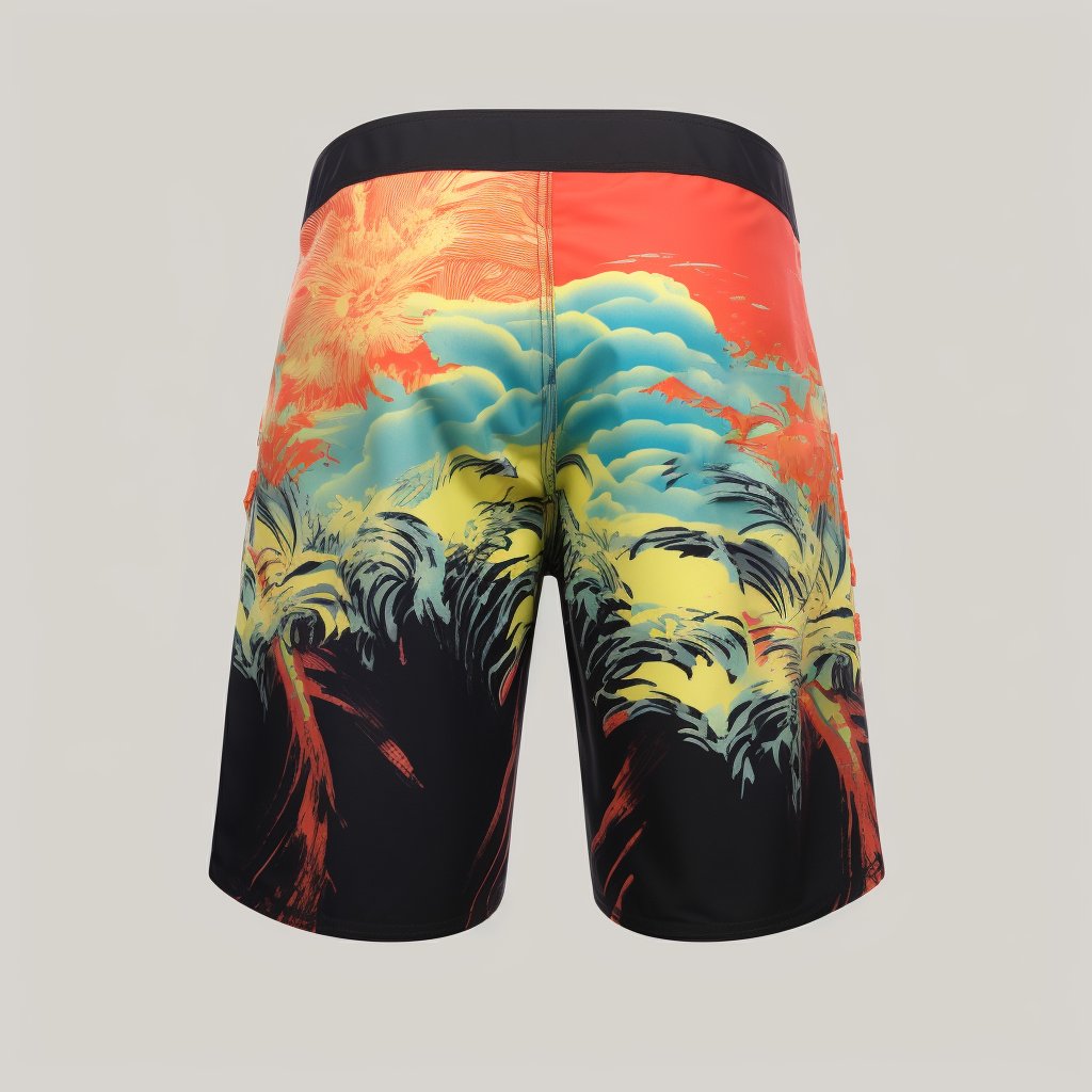 Custom Logo Beach Board Shorts Quick Drying Surfing Swimwear & Beachwear Pockets Swim Trunks Men Boardshorts