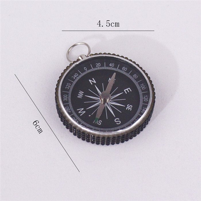 Bling Crystal Diamond Rhinestone Accessories Decoration Hanging Circular key chain portable metal gift pocket handicraft compass