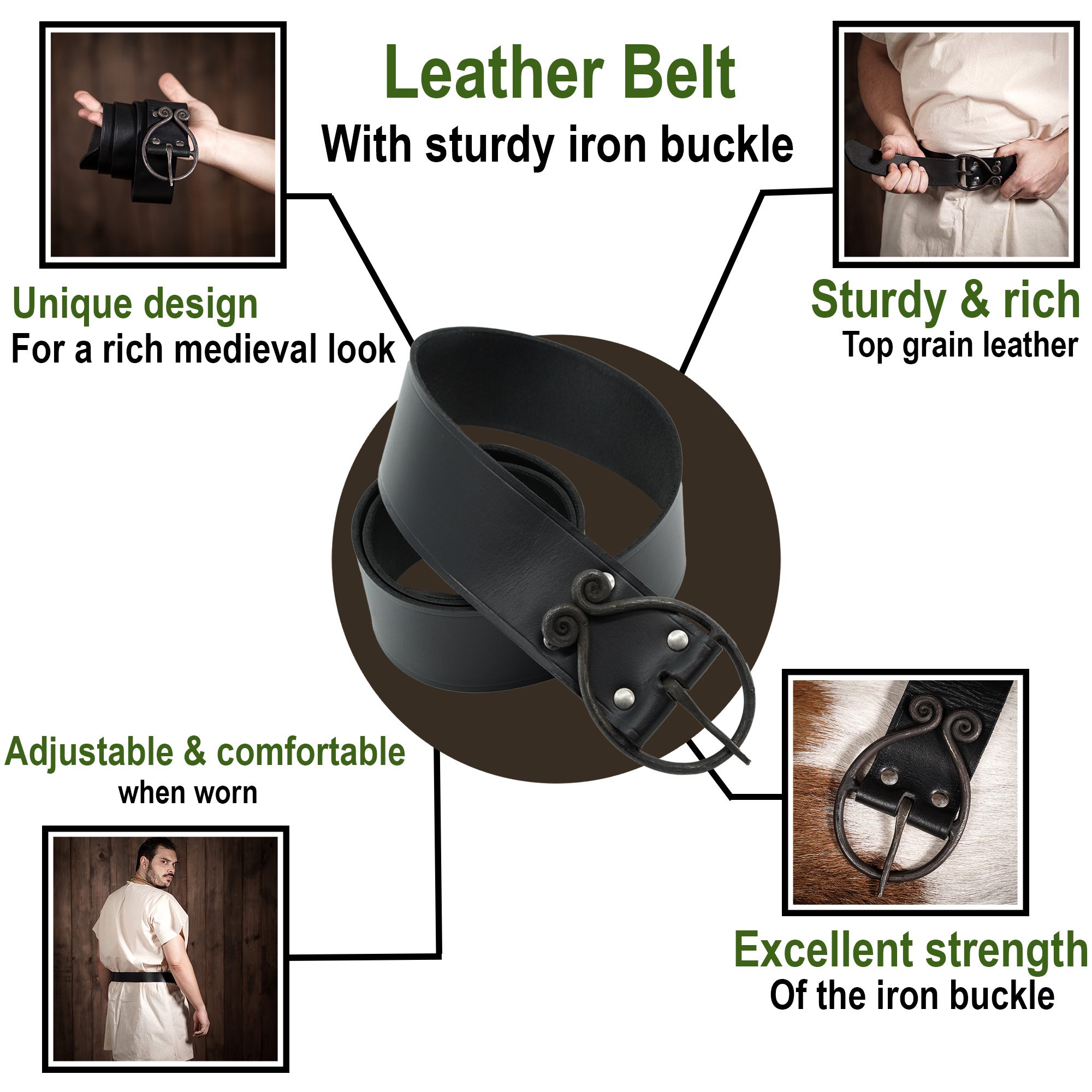 Customized Hot Selling Factory Men's Alloy Buckle Pu Leather Belt For Men's Business Luxury Designer Belt Men Viking belt