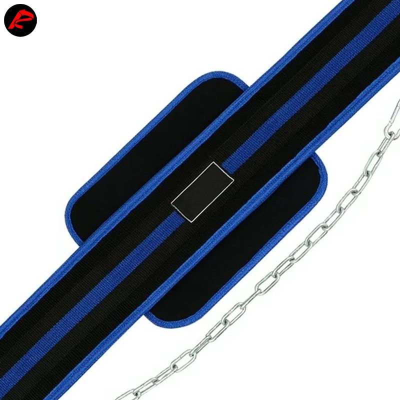 Custom Neoprene Weightlifting Dipping Belt With 32" Steel Chain Gym Back Support Belt Fitness