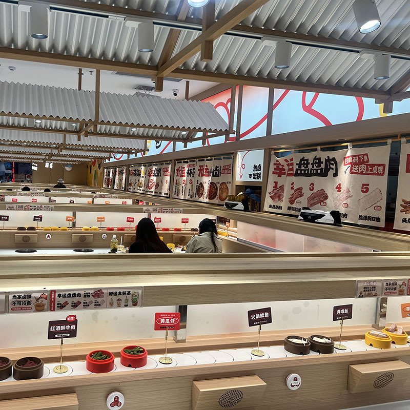 hot pot dipping table equipment Sushi conveyor belt/ sushi conveyor system/classic kaiten sushi conveyor