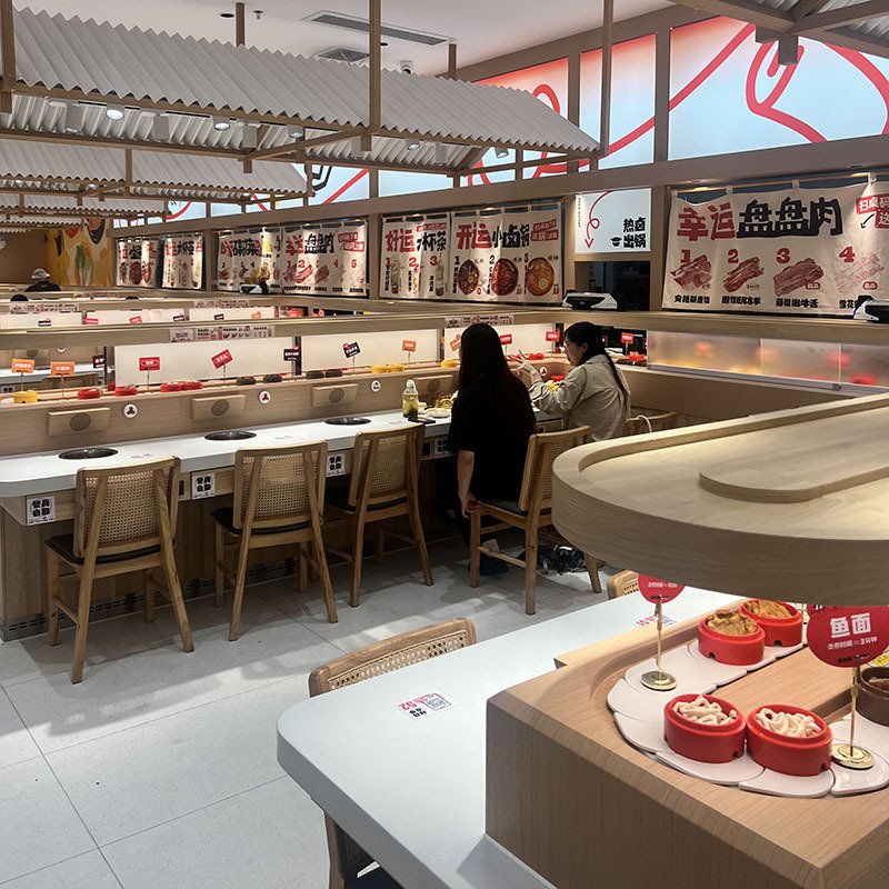 hot pot dipping table equipment Sushi conveyor belt/ sushi conveyor system/classic kaiten sushi conveyor