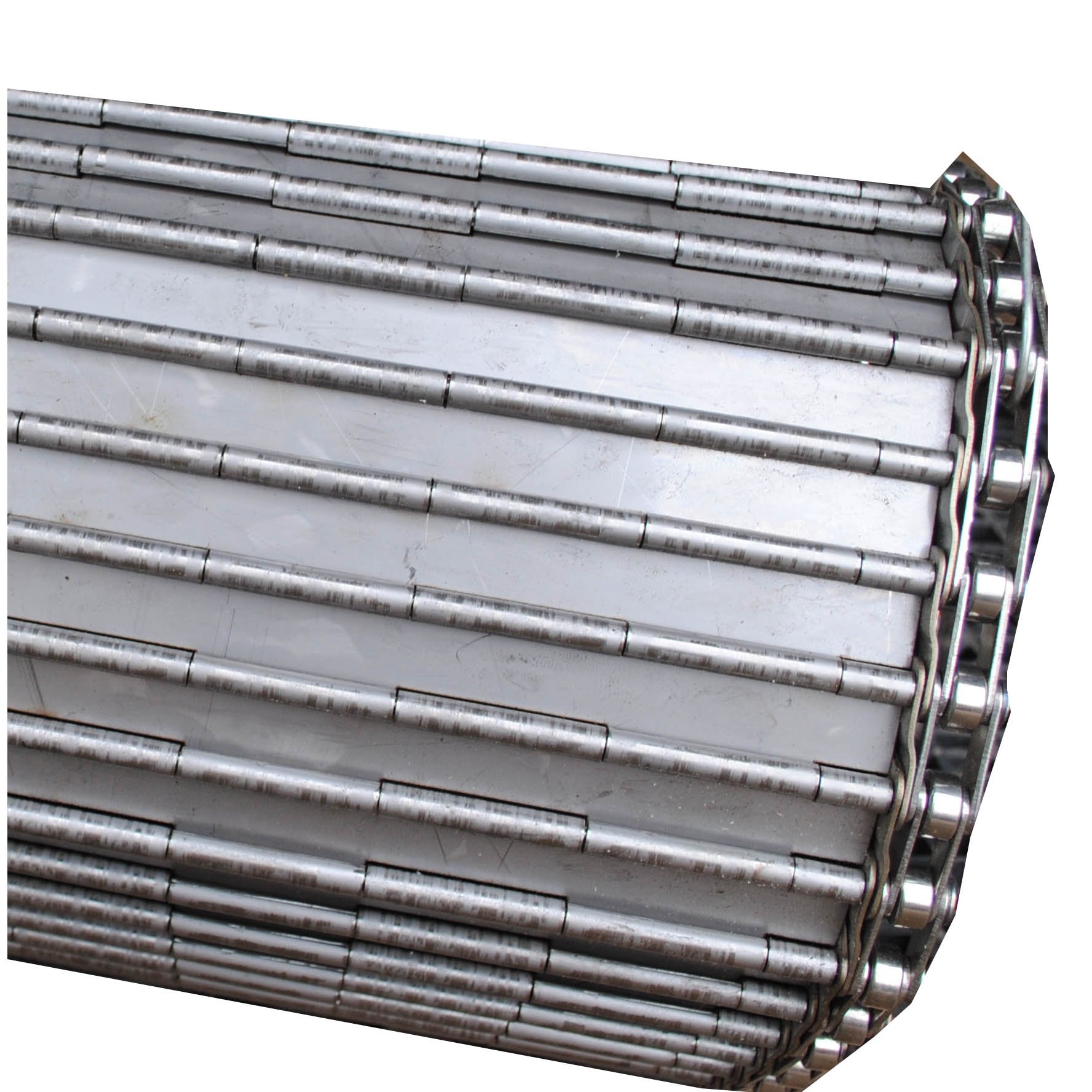 Stainless steel mesh metal perforated chain plate conveyor belt used for bottle transport